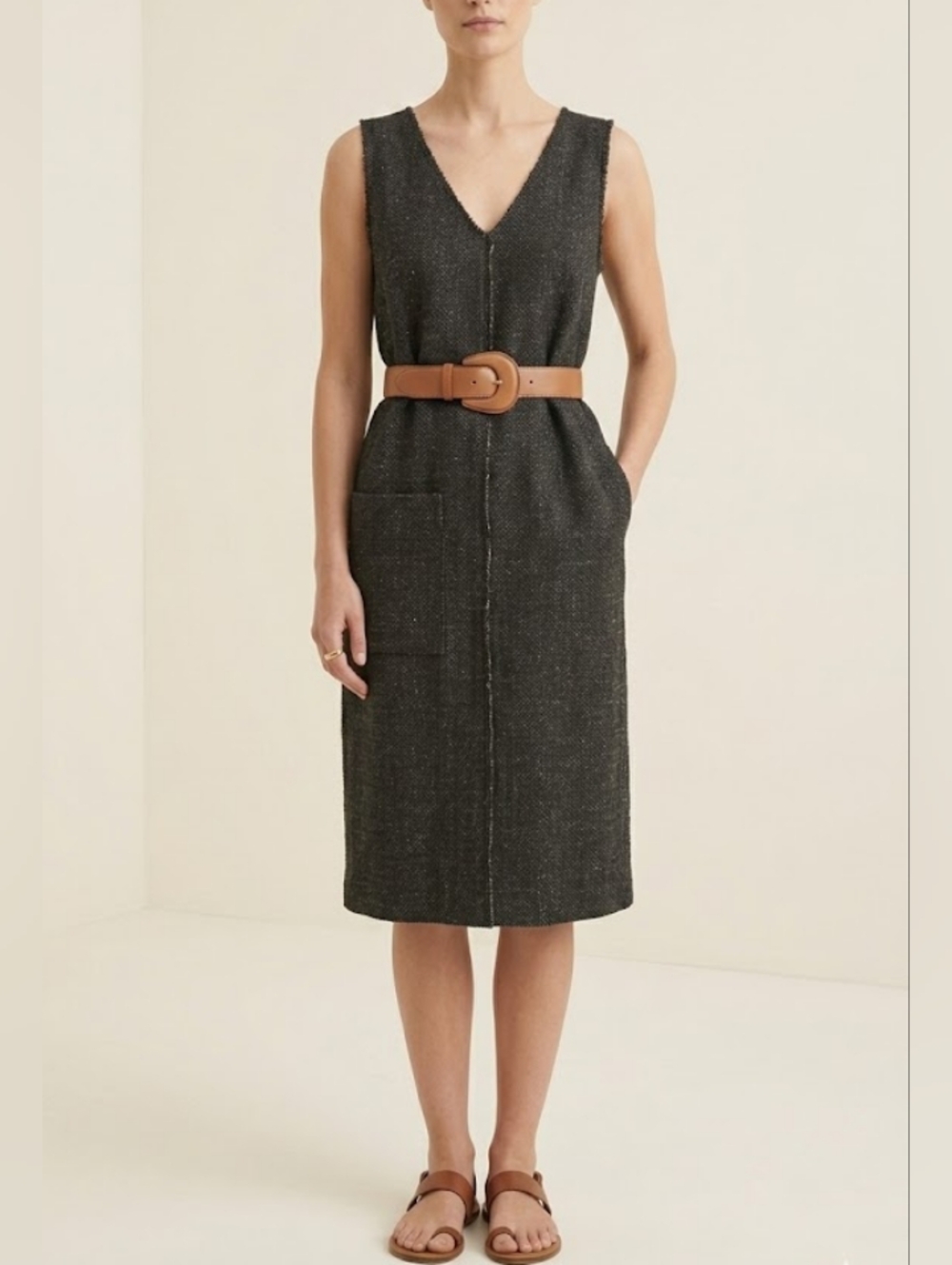 Oak & Fort Knit Pinafore Dress